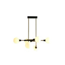 GobekUsa Sputnik Hanging Island Light - Minimalist Glass Ball Pendant for Dining Room