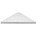 Modern stainless steel silver corner shower shelf bathroom caddy by Decorbites