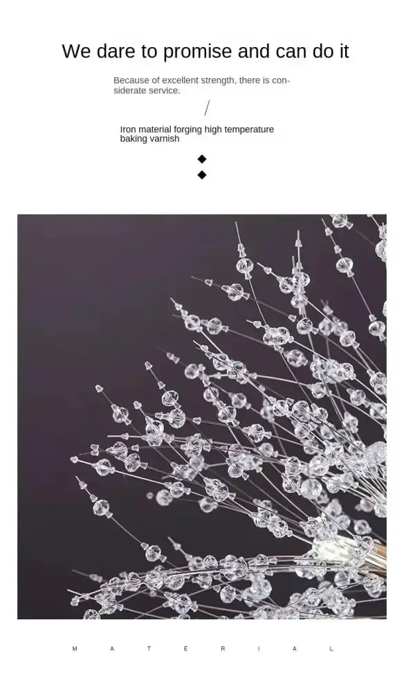 GobekUsa Starry Sky Crystal Pendant Light Fixture, photo 8 of 20