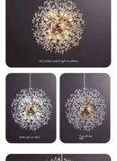 GobekUsa Starry Sky Crystal Pendant Light Fixture