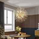GobekUsa Starry Sky Crystal Pendant Light Fixture