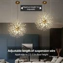 GobekUsa Starry Sky Crystal Pendant Light Fixture