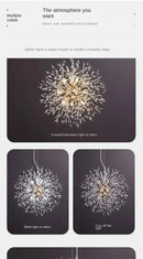 GobekUsa Starry Sky Crystal Pendant Light Fixture