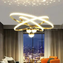 GobekUsa Starry Sky LED Chandelier for Living Room
