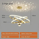 GobekUsa Starry Sky LED Chandelier for Living Room
