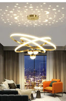GobekUsa Starry Sky LED Chandelier for Living Room