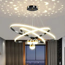 GobekUsa Starry Sky LED Chandelier for Living Room