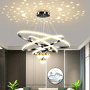 GobekUsa Starry Sky LED Chandelier for Living Room