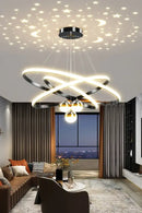 GobekUsa Starry Sky LED Chandelier for Living Room