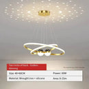 GobekUsa Starry Sky LED Chandelier for Living Room