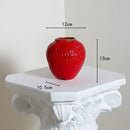 GobekUsa Strawberry Cartoon Ceramic Vase for Kids Room