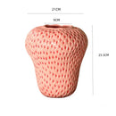 GobekUsa Strawberry Cartoon Ceramic Vase for Kids Room