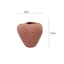 GobekUsa Strawberry Cartoon Ceramic Vase for Kids Room