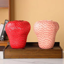 GobekUsa Strawberry Cartoon Ceramic Vase for Kids Room