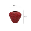 GobekUsa Strawberry Cartoon Ceramic Vase for Kids Room