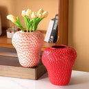 GobekUsa Strawberry Cartoon Ceramic Vase for Kids Room