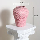 GobekUsa Strawberry Cartoon Flower Vase for Home Décor