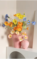 GobekUsa Strawberry Cartoon Flower Vase for Home Décor