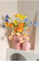 GobekUsa Strawberry Cartoon Flower Vase for Home Décor