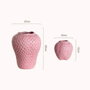 GobekUsa Strawberry Cartoon Flower Vase for Home Décor