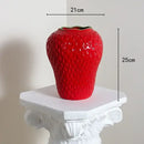 GobekUsa Strawberry Cartoon Flower Vase for Home Décor