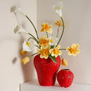 GobekUsa Strawberry Cartoon Flower Vase for Home Décor
