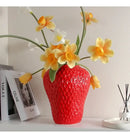 GobekUsa Strawberry Cartoon Flower Vase for Home Décor