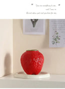 GobekUsa Strawberry Cartoon Flower Vase for Home Décor
