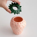 GobekUsa Strawberry Shaped Ceramic Planter Pot
