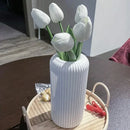 GobekUsa Striped Plastic Vase for Flowers