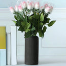 GobekUsa Striped Plastic Vase for Flowers