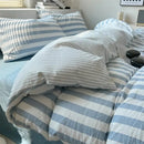 GobekUsa Striped Quilt Set with Pillowcases and Sheet