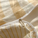 GobekUsa Striped Quilt Set with Pillowcases and Sheet