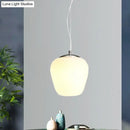 GobekUsa Stylish Nordic Pendant Light with Opal Glass - Ideal for Office and Kitchen Island