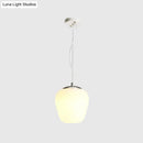 GobekUsa Stylish Nordic Pendant Light with Opal Glass - Ideal for Office and Kitchen Island