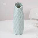 Pastel geometric plastic flower vase for living room decor
