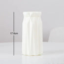 Pastel geometric plastic flower vase for living room decor