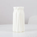 Pastel geometric plastic flower vase for living room decor