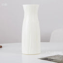 Pastel geometric plastic flower vase for living room decor