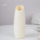 Pastel geometric plastic flower vase for living room decor