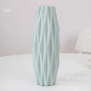 Pastel geometric plastic flower vase for living room decor