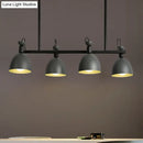 GobekUsa Swivelable Macaron Island Pendant in Grey/Blue/Green for Dining Room with 4/6 Bulbs