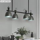 GobekUsa Swivelable Macaron Island Pendant in Grey/Blue/Green for Dining Room with 4/6 Bulbs