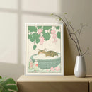 GobekUsa Tabby Cat in Bathtub Canvas Wall Art