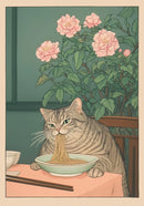 GobekUsa Tabby Cat in Bathtub Canvas Wall Art
