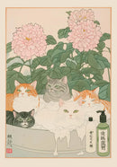 GobekUsa Tabby Cat in Bathtub Canvas Wall Art