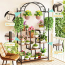 GobekUsa Tall 5-Tier Plant Stand with Hanging Hooks