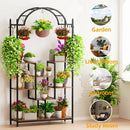GobekUsa Tall 5-Tier Plant Stand with Hanging Hooks