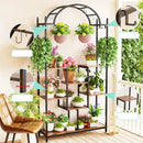 GobekUsa Tall 5-Tier Plant Stand with Hanging Hooks