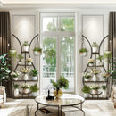 GobekUsa Tall Metal Plant Stand with 5 Tiers